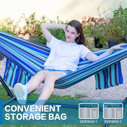 Double Hammock with Stand for Outside