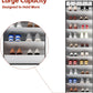 KEEPJOY 10 Tiers White Over Door Shoe Organizer Storage, Hanging Shoe Holder for Door with Large Deep Pockets, Fit 20-30 Pairs Shoe Rack for Sneakers, Boots. (White)