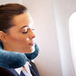Inflatable Travel Neck Pillow: Extra-Soft, Cushion. for Airplanes, Trains, Cars, Portable Travel Accessory-with Carrying Pouch for Cell Phone and Passport Etc. (Blue 2 Pack)
