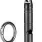 Whistle Emergency,Titanium Loud Whistle up to 120db,Emergency Survival Whistles Keychain for Kids Women Men,Safety Whistles for Camping Hiking-Black