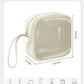 KOTORA TSA Approved Toiletry Bag with Mini Clear Makeup Bag Travel Size Beach Pool Bag Car Accessories for Women Her (Clear Mini-White)