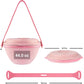 kūpaa Bowl & Carrier Duet – Microwave Safe Silicone Lunch Box For Adults– Collapsible, Leakproof, Food-Grade, Reusable To-Go Container (Rose Quartz)