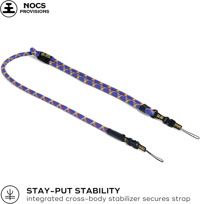 Nocs Provisions NocLoc Approach Neck Strap for Binocular/Camera Carry Accessory for Active Hiking & Sightseeing - Lakeview Blue