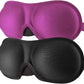 3D Eye mask for Sleeping,Machine Washable, Sleep Mask for Women, Blinder Blindfold Airplane(Black+Rose)