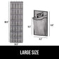GORILLA GRIP Over the Door Shoe Organizer, 35 Large Breathable Mesh Pockets, Space Saving Hanging Storage Holder, 5 Hook Closet Rack Hanger, Hangs on Closets for Shoes, Accessories 68.5H x 24.5W Gray