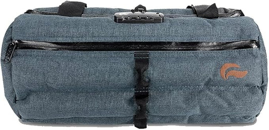 Skunk Duffle bag Medium 16"- Smell Proof - With combo lock - PATENT PENDING (Blue Navy, 16"x7.5")