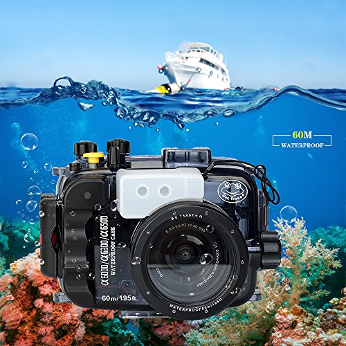 Seafrogs 40m 130ft Waterproof Underwater Camera Housing Waterproof Case for A6000 A6300 A6500 Compatible with 16