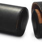 Oirlv Premium Leather Watch Roll Travel Case Single Watch Box for Men and Women Storage & Organizer Display, Anniversary Birthday（Black）