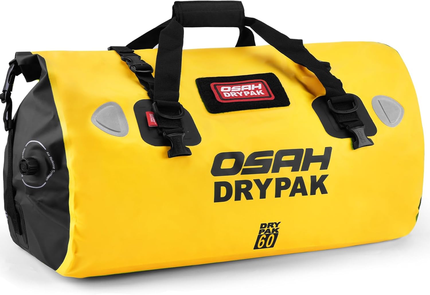 Waterproof Duffel Bag - Motorcycle Dry Bag Tail Bag with Large Storage Space, Waterproof Luggage Duffle Bags with Outer Mesh Zipper Pocket for Camping, Kayaking, Fishing & Traveling - Roamly