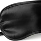 LULUSILK Mulberry Silk Sleep Eye Mask Blindfold with Elastic Strap Headband, Soft Eye Cover Eyeshade for Night Sleeping, Travel, Nap(Black), Pack of 1