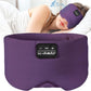 LC-dolida Sleep Mask with Bluetooth Headphones, Ice Silk Sleep Headphones with Bluetooth 5.4, Total Blackout Eye Mask for Sleeping, Soft Sleep Mask for Women Men, All Night Sleep, Travel(Purple)