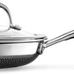 HexClad Hybrid Nonstick 7-Inch Frying Pan with Tempered Glass Lid, Stay-Cool Handle, Dishwasher-Friendly, Oven-Safe Up to 900°F, Induction Ready, Compatible with All Cooktops