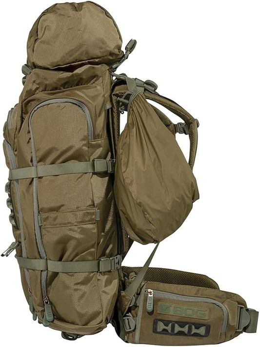 BOG Inception Backpack Frame and Helix Pack with Lightweight Design, YKK Zippers, Durable Build for Hunting, Backpacking
