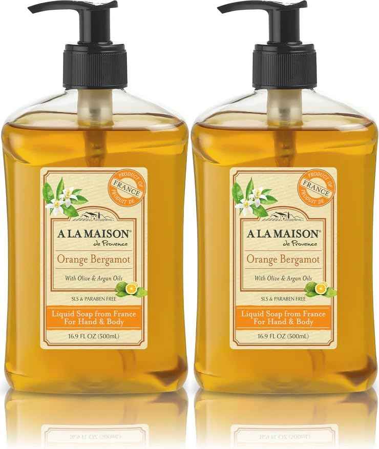 Orange Bergamot Natural Hand Wash Made with Essential Oils (33.8 Fl Oz)