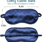 LULUSILK Mulberry Silk Sleep Eye Mask Blindfold with Elastic Strap Headband, Soft Eye Cover Eyeshade for Night Sleeping, Travel, Nap (Navy Blue)