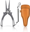 GOMEXUS Titanium Fishing Pliers 6.5'' with Side Cutters, Never Rust Hook Remover, Saltwater Resistant Fishing Tools for Inshore, Nearshore, Jigging Fishing
