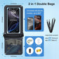 Waterproof Phone Pouch Floating, Double Bags Waterproof Phone Case with Lanyard for iPhone 16 15 Pro Max, Galaxy S24 S23 Ultra, IPX8 Cellphone Dry Bag Beach Travel Cruise Essentials 2Pack-8.5''