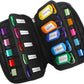 USB Flash Drive Case Organizer - Vellgo Premium Soft Neoprene Storage Holder with 20 Slots and 20 Label Tags for Thumb Drives, Memory Sticks, Jump Drives & Electronic Accessories (Black)