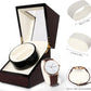 Uten Automatic Watch Winder Box Luxury Wooden Watch Storage Case, Double Watch Winder with Quiet Motor 4 Rotation Mode for Father's Day Gift for Him, Birthday Gift. Red