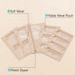 Vlando Jewelry Box for Girls Women,5 Pcs Jewelry Bags,Display Portability Jewelry Pouch Storage for Gem Diamond Necklaces Rings Earrings Bracelets