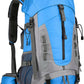 King'sGuard 60L Hiking Backpack Lightweight Camping Backpack with Rain Cover Large Waterproof Packable Outdoor Trekking Travel Backpack for Men Women (Blue) - Roamly