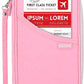 defway Passport Holder Travel Wallet - Family Passport Holder of 4, RFID Blocking Passport Wallet for Men Women, Travel Essentials for Flying (Pink)