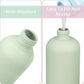 ASEVAT 3.4 oz/4 Pack Travel Bottles for Toiletries, Small Travel Shampoo and Conditioner Bottles, Refillable Containers Leak Proof, Plastic Squeeze Bottles with Flip Cap, green+blue