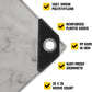 Core Tarps Extreme Heavy Duty 20 Mil Tarp Cover, Waterproof, UV Resistant, Rip and Tear Proof, Poly Tarpaulin with Reinforced Edges for Roof, Camping, Patio, Pool, Boat (Marble/White 24′ X 24′)
