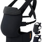 Reversible Baby Carrier – Black Solid & Houndstooth; Lightweight & Breathable Lyocell Fabric; Ergonomic Lumbar Support and Quick Hands-Free Wear for Newborn to Toddler (7–44 lbs)