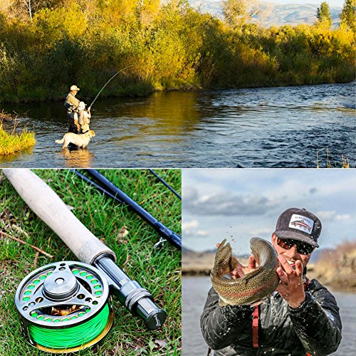 Fly Fishing Rod Reel Combos with Lightweight Portable Rod and CNC