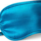 Breathable Silk Sleep Mask Blindfold, Elastic Blackout Eye Cover Headband for Sleeping Nap Travel Time, Peacock Blue, 1 Pack