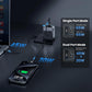 Nillkin FlexLine 65W for Retractable Wall Charger(GaN6), Dual-Port with 28.7in Retractable USB C Cable + 39.3in USB C Cable(Extra), iPhone Charger, MacBook, iPad, Samsung, Fast Charger - Black