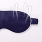 Silk Sleep Mask Light Blocking Luxury 100% Mulberry 19mm Silk Eye Mask Eye Cover Blindfold Ultra Soft Light & Comfy Anti Aging Skin Care with Travel Bag Gift Package