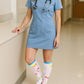 Thick Soft Cotton Compression Socks for Women Men 15-20mmHg Knee High Breathable Cotton Socks for All Day Comfort