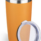 StarSpeed 20oz Tumbler Bulk with Lid, Stainless Steel Insulated Tumblers Double Wall Vacuum Insulated Travel Mug, Powder Coated Coffee Cups for Hot and Cold Drinks(Orange,1)