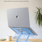 Laptop Stand Adjustable Laptop Holder for Desk, Foldable Laptop Riser Portable Computer Stand Compatible with MacBook, Lenovo, HP and All Laptops up to 15.6 inches Diamond Blue
