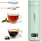 Portable Electric Kettle forTravel, Small Hot Water Kettle with NTC Temperature Control and Auto Shut-Off, 316 Stainless Steel, Green 120V & 15oz