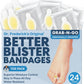 Dr. Frederick's Original Better Blister Bandages - 24 ct - Healing Blister Pads - Grab-N-Go - Water Resistant - 40% More Cushioning - Hydrocolloid - Feet, Toe, & Heel Blister Prevention - Toe Pack