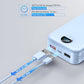Portable Charger with Wall Plug, 20000mAh USB C Power Bank Fast Charging, External Battery Pack with Built in Cables, Digital Display, 5 Output 2 Input for iPhone Android Cell Phone Tablet