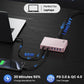 200W USB C Charger Block,GaN IV Charging Station 8 Ports,QC4.0 Fast Charging Station Hub+PD 65W USB C Laptop Charger Adapter Compatible with MacBook Air/Pro,DELL,iPhone 16/15,iPad,Steam Deck-Pink - Roamly