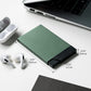 VULKIT Pop up Card Holder Minimalist Credit Card Holder RFID Blocking Slim Metal Card Case for Men or Women(Midnight Green)