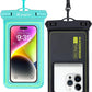 IP68 Waterproof Phone Pouch, Floating Waterproof Phone Case for iPhone 16 15 Pro Max Galaxy S24+ S23 Pixel 8 Pro with Detachable Lanyard, Cellphone Dry Bags Beach Vacation Essentials -2 Pack
