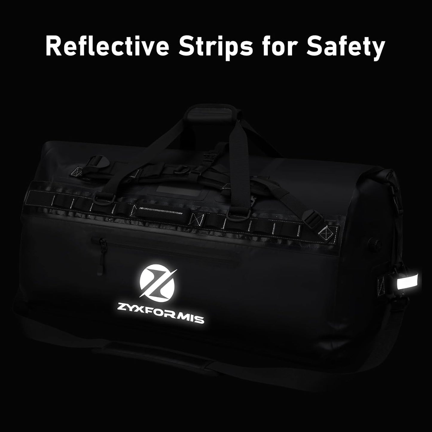 Waterproof Duffel Bag, Large Waterproof Duffel Backpack for Beach Vacation, Marine Dry Bags for Adventures, Heavy Duty Duffle Bag for Kayaking Boating Hiking Camping, 65L/110L/160L Sizes - Roamly