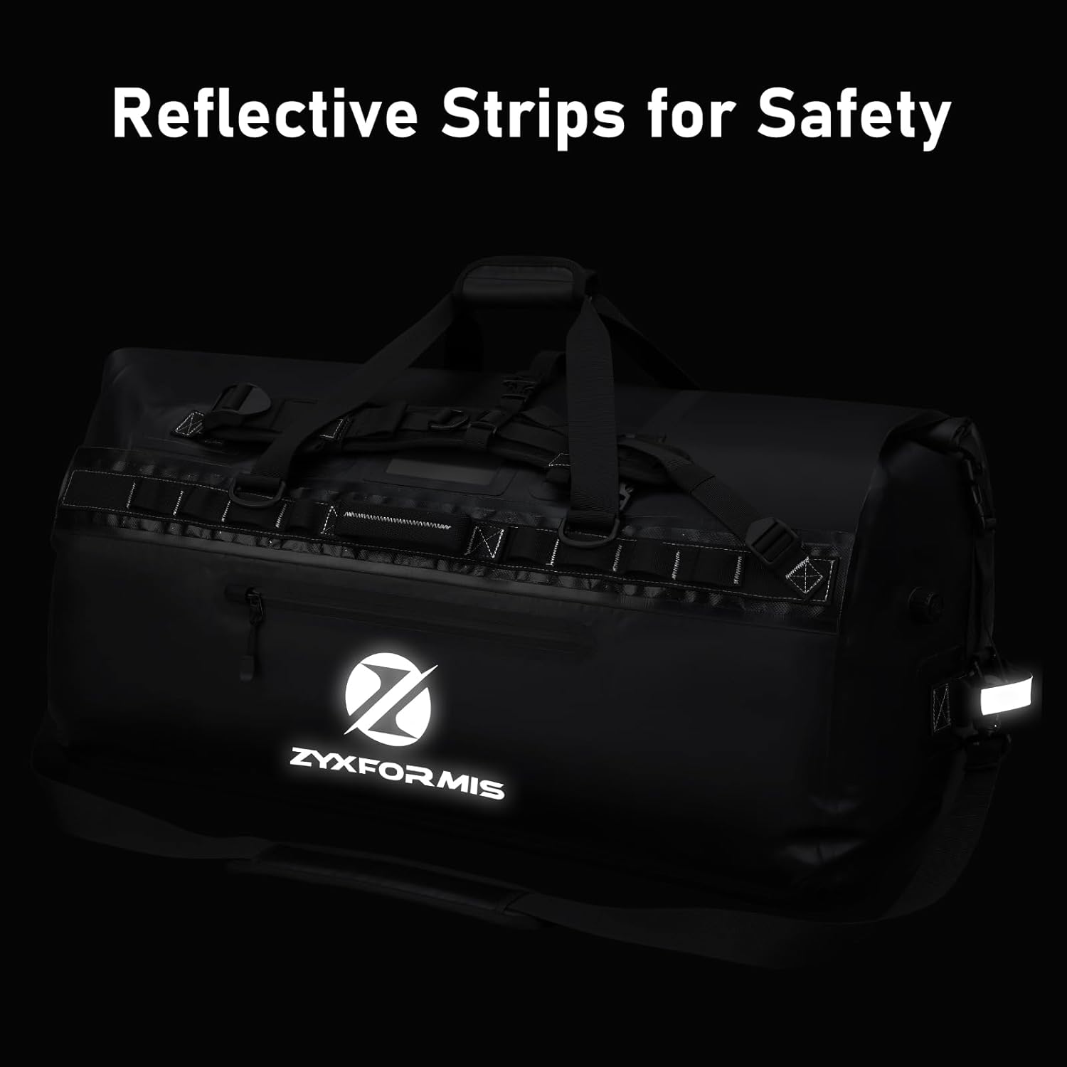 Waterproof Duffel Bag, Large Waterproof Duffel Backpack for Beach Vacation, Marine Dry Bags for Adventures, Heavy Duty Duffle Bag for Kayaking Boating Hiking Camping, 65L/110L/160L Sizes - Roamly