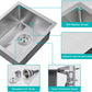 15 inch Undermount Bar Sink, Stainless Steel Handmade Single Bowl Kitchen Sink Undermount, D15" x W17" x H8"