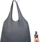 Nanobag Ultra-Lightweight Heavy Duty Foldable Tote for Women & Men, Reusable Grocery & Travel Bag, Packable Collapsible Compact Market Essential (XL Gray)