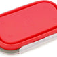 1000ml Collapsible Bento Lunch Box - Silicone Food Storage Container, Foldable Food Container with 2-in-1 Spoon Spork and Airtight Lid, Microwave Safe, Red