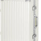 AnyZip Luggage Aluminium Frame Suitcase PC ABS Hard Shell TSA Lock No Zipper 24In White