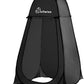 Wolfwise Pop Up Shower Tent for Camping, Portable Instant Changing Tent with Ventilation Window & Carry Bag, Privacy Bathroom Toilet for Beach & Outdoor, Width 40 ", Height 75 ", Black