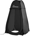 Wolfwise Pop Up Shower Tent for Camping, Portable Instant Changing Tent with Ventilation Window & Carry Bag, Privacy Bathroom Toilet for Beach & Outdoor, Width 40 ", Height 75 ", Black